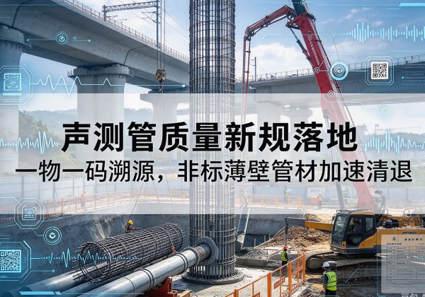 美姑声测管质量新规落地，一物一码溯源，非标薄壁管材加速清退
